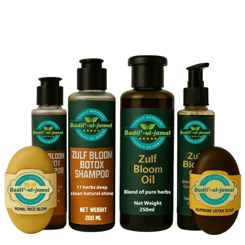 Badii-ul-Jamal organic products: Shampoo, Hair Oil, Herbal Soaps