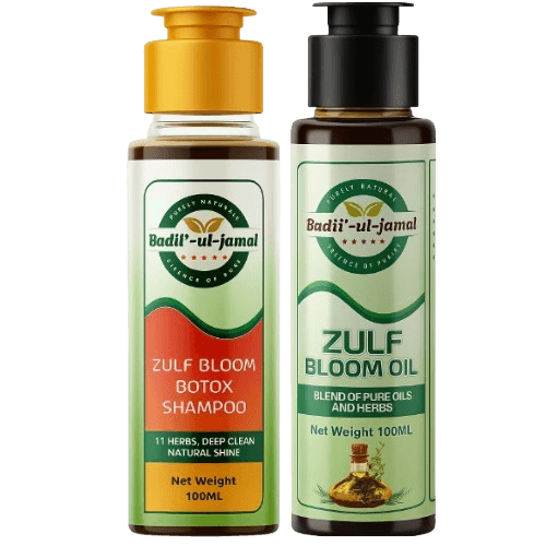 Zulf Bloom Care Bundle – 100ml Shampoo + 100ml Oil